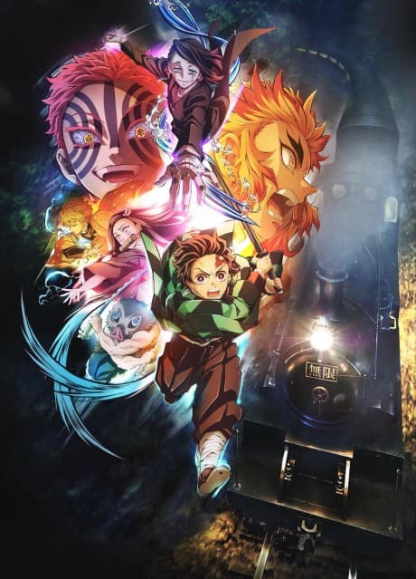 Постер аниме: Demon Slayer: Kimetsu no Yaiba Mugen Train Arc