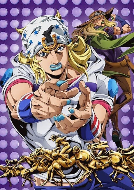 Постер аниме: STEEL BALL RUN JoJo's Bizarre Adventure 1st STAGE