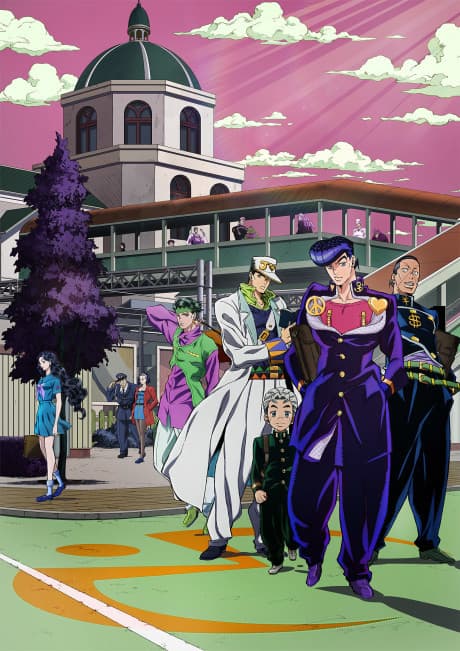 Постер аниме: JoJo's Bizarre Adventure: Diamond is Unbreakable