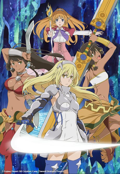 Постер аниме: Sword Oratoria: Is it Wrong to Try to Pick Up Girls in a Dungeon? On the Side