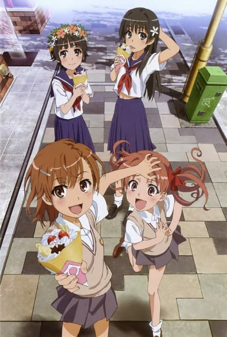 Постер аниме: Toaru Kagaku no Railgun: Misaka-san wa Ima Chuumoku no Mato Desukara